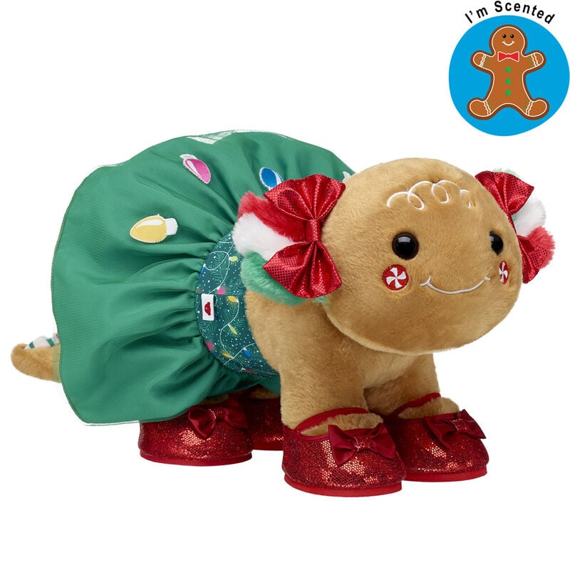 Gingerbread Axolotl Stuffed Animal Scented Gift Set with Flats - Build-A-Bear Workshop®