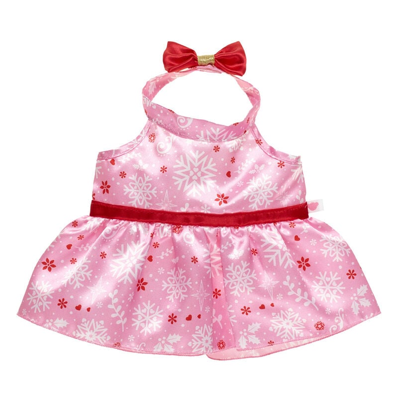 Red and Pink Snowflake Dress for Stuffed Animals - Build-A-Bear Workshop®