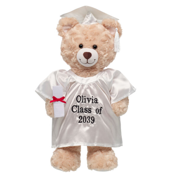 Personalized Embroidered White Graduation Set 4 pc