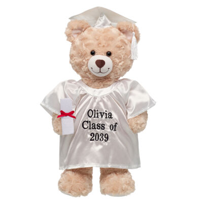 Personalized Embroidered White Graduation Set 4 pc