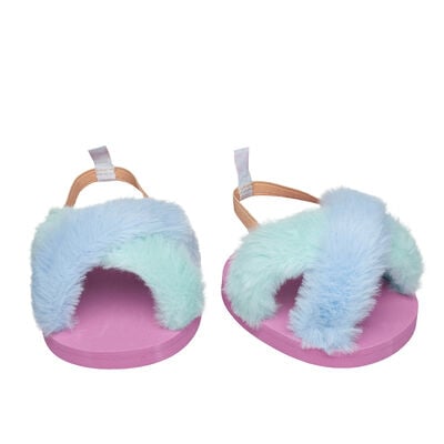 Fuzzy Pastel Slippers