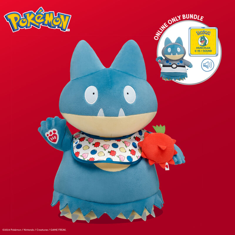 Online-Only Pok&eacute;mon Munchlax Plush Toy Bundle - Build-A-Bear Workshop&reg;