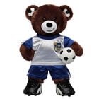 Let's Goal Bear Blue Soccer Uniform Gift Set plush by Build-A-Bear