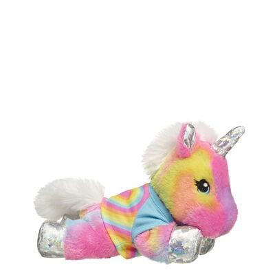 Build-A-Bear Mini Beans&reg; Rainbow Unicorn Plush Rainbow Heart Gift Set