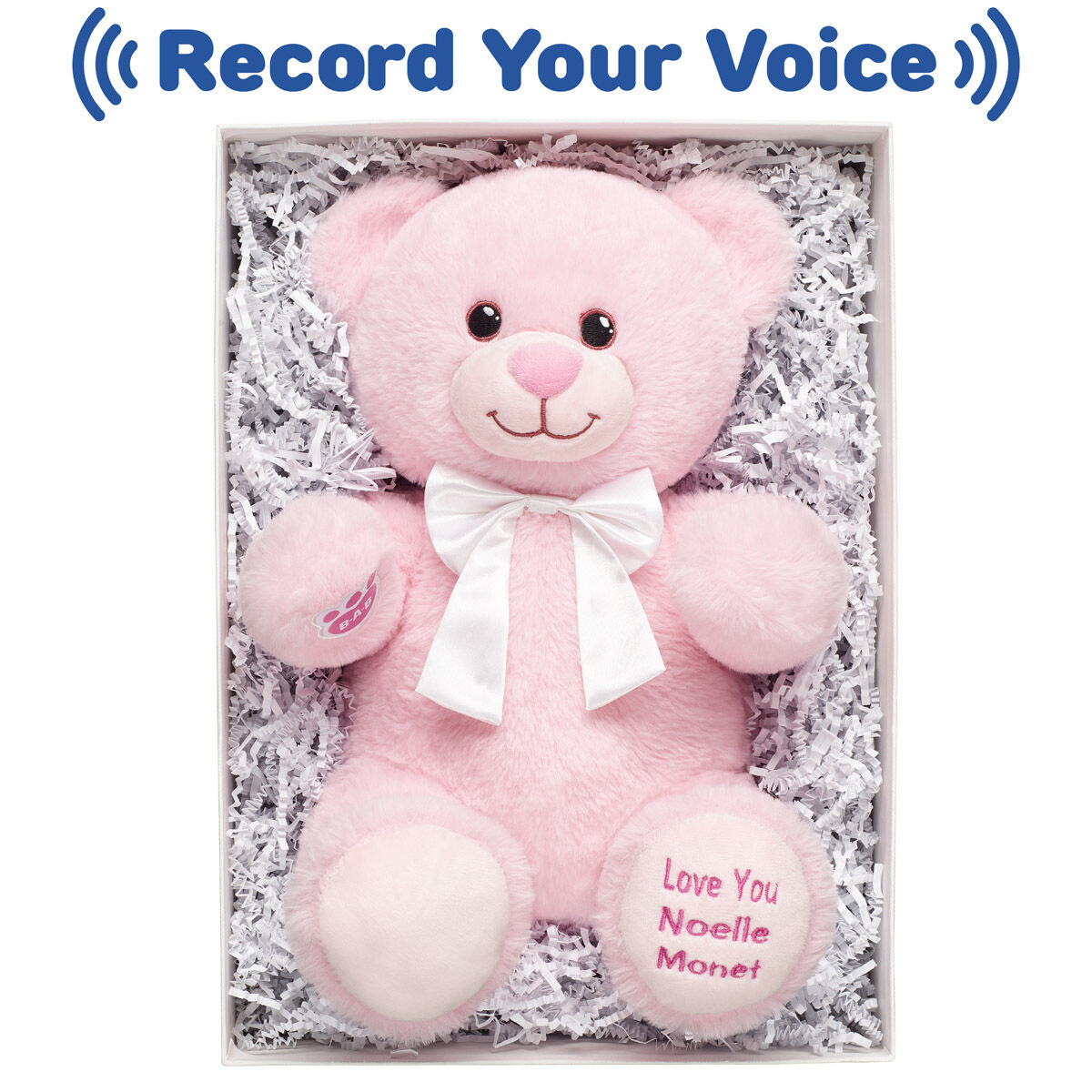Personalized Baby Pink Teddy Bear Gift Set Build A Bear
