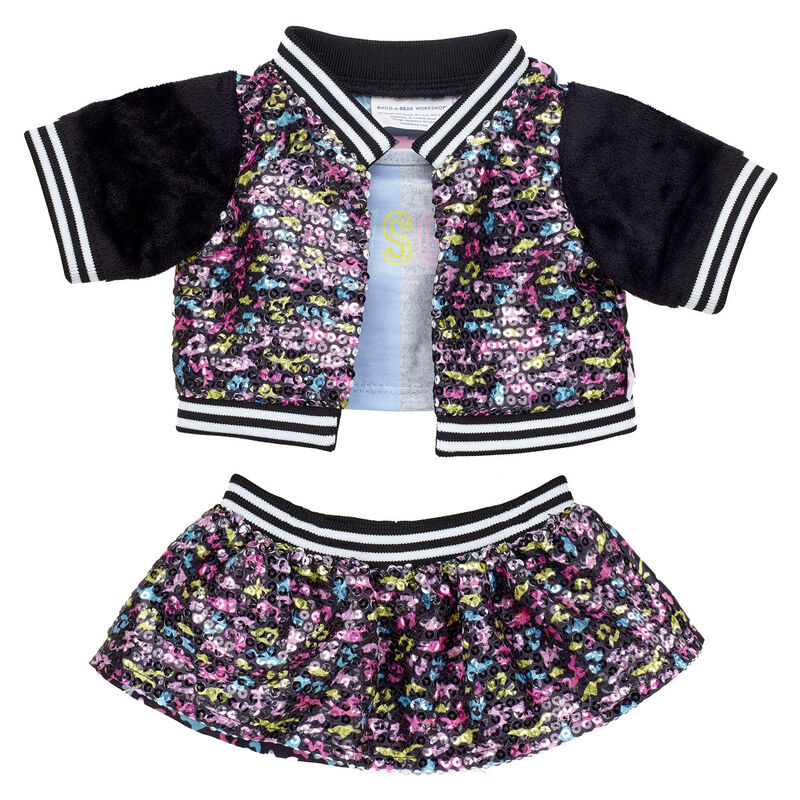 Rockets of Awesome Sequin Bomber Jacket and Skirt Set