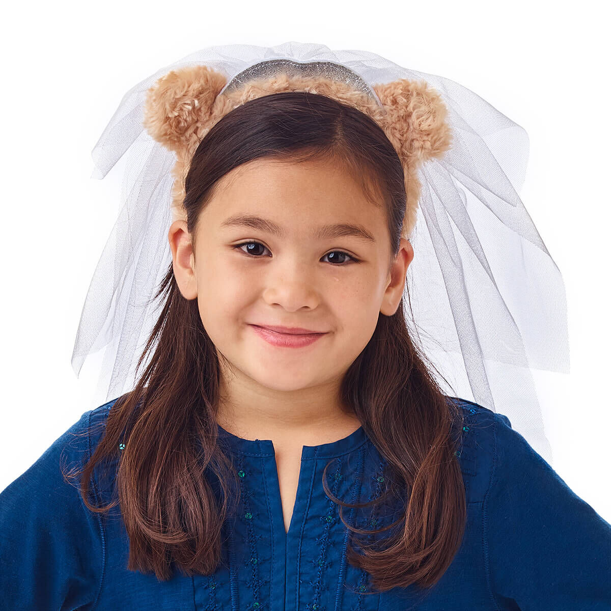 Bear Ears Headband and Veil for Kids