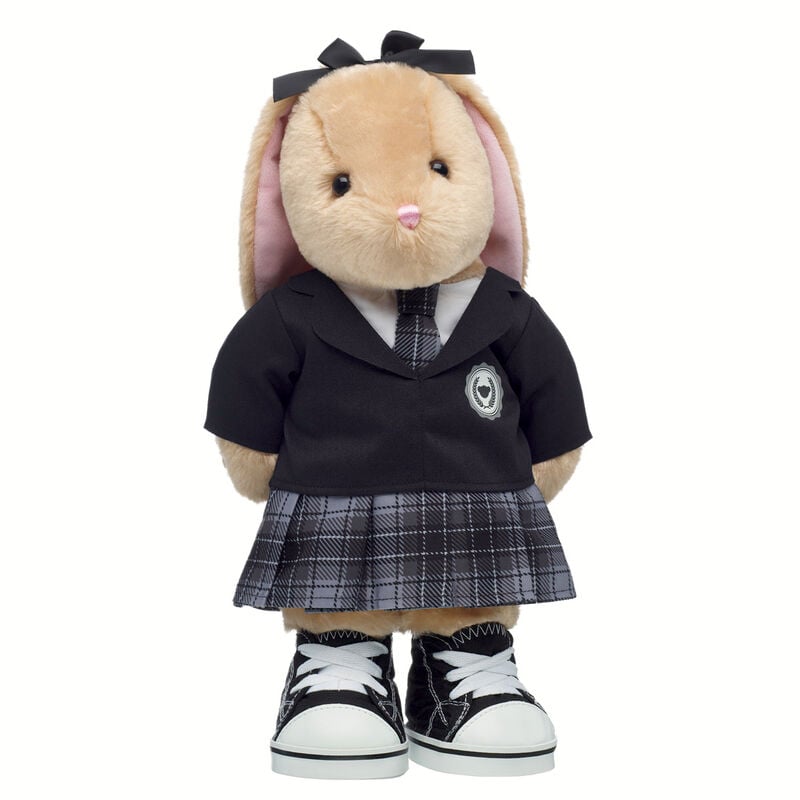 Pawlette Bunny Plush Black School Uniform Gift Set by Build-A-Bear
