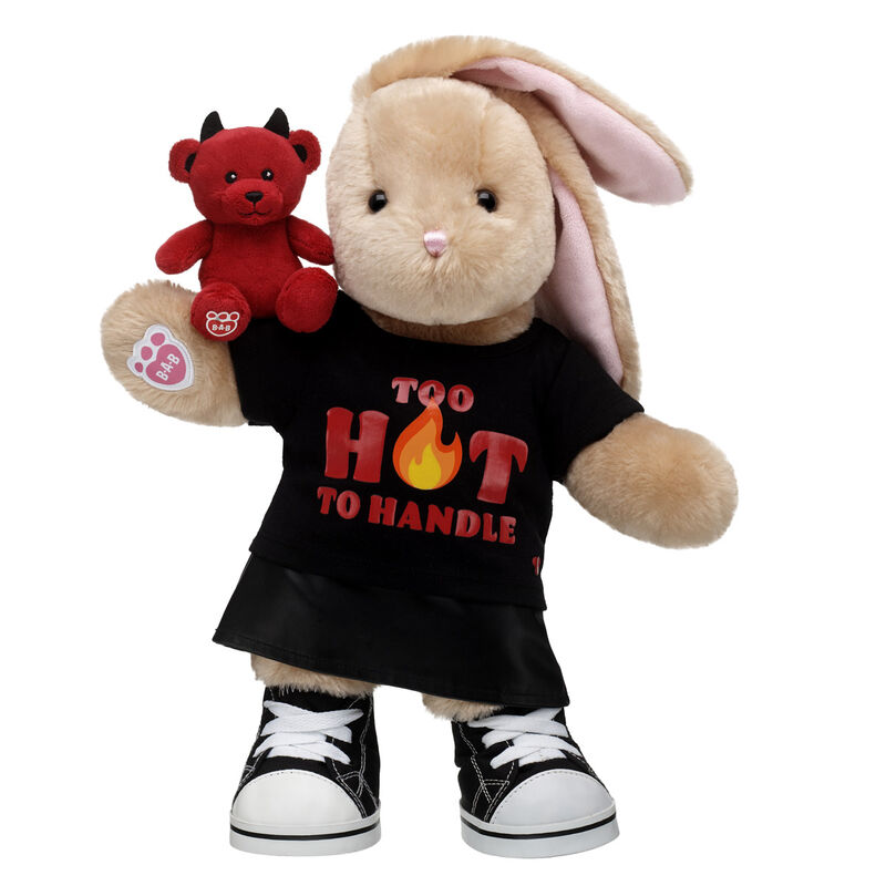 Online Exclusive Pawlette Bunny Plush Too Hot to Handle Gift Set plush by Build-A-Bear