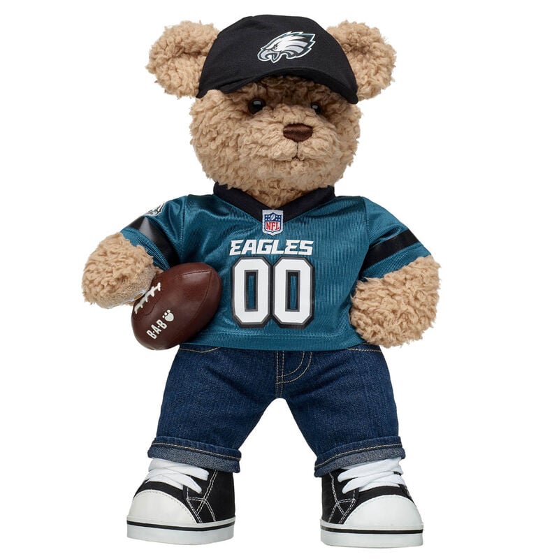 Timeless Teddy Bear Philadelphia Eagles&trade; Gift Set with Football | Build-A-Bear&reg;