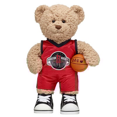 Timeless Teddy Bear Houston Rockets Basketball Gift Set