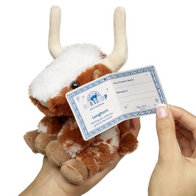 Build-A-Bear Mini Beans® Longhorn Stuffed Animal 