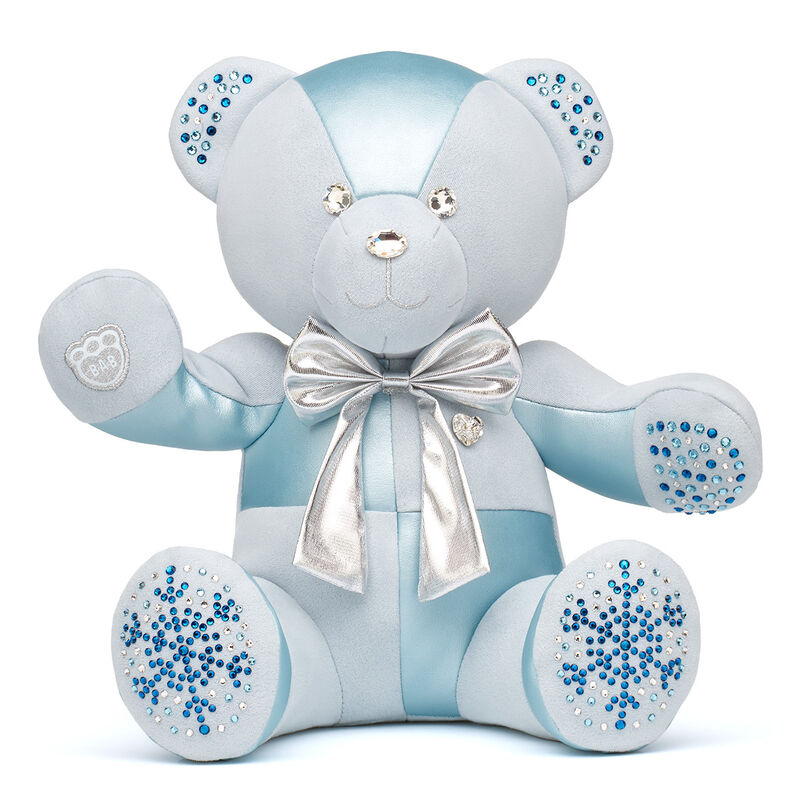 Online Exclusive Sparkling Snowfall Build-A-Bear Collectible Featuring Swarovski® crystals with Silver Gifting Bow