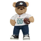Timeless Teddy Bear with Miami Dolphins Jersey, Fan Hat, and Football - Build-A-Bear Workshop®