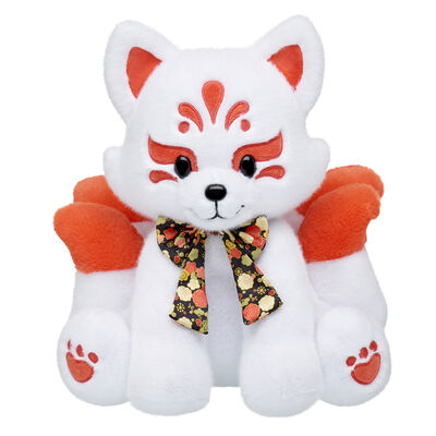 Kitsune Fox Stuffed Animal with Gifting Bow