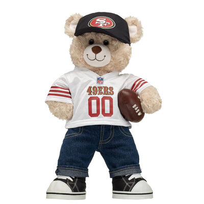 Happy Hugs Teddy Bear San Francisco 49ers™ Football Gift Set