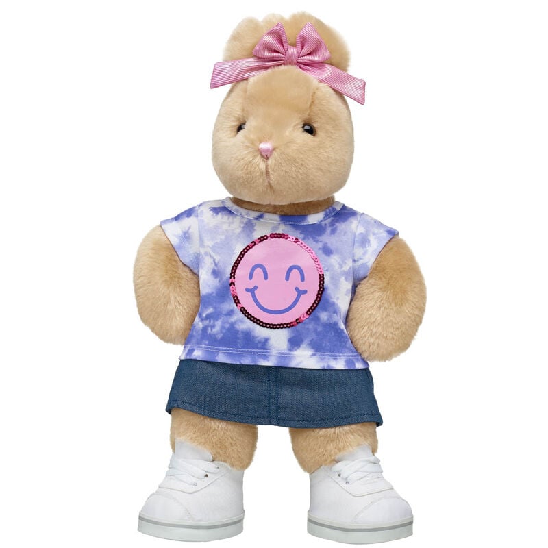 Pawlette™ Bunny Plush Tie-Dye Smiley Face Gift Set - Build-A-Bear Workshop®