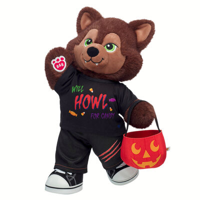 Mystical Werewolf Stuffed Animal Trick or Treat Gift Set