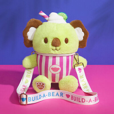 Coconut Lime Koala Slushie Plushie with Carrying Strap