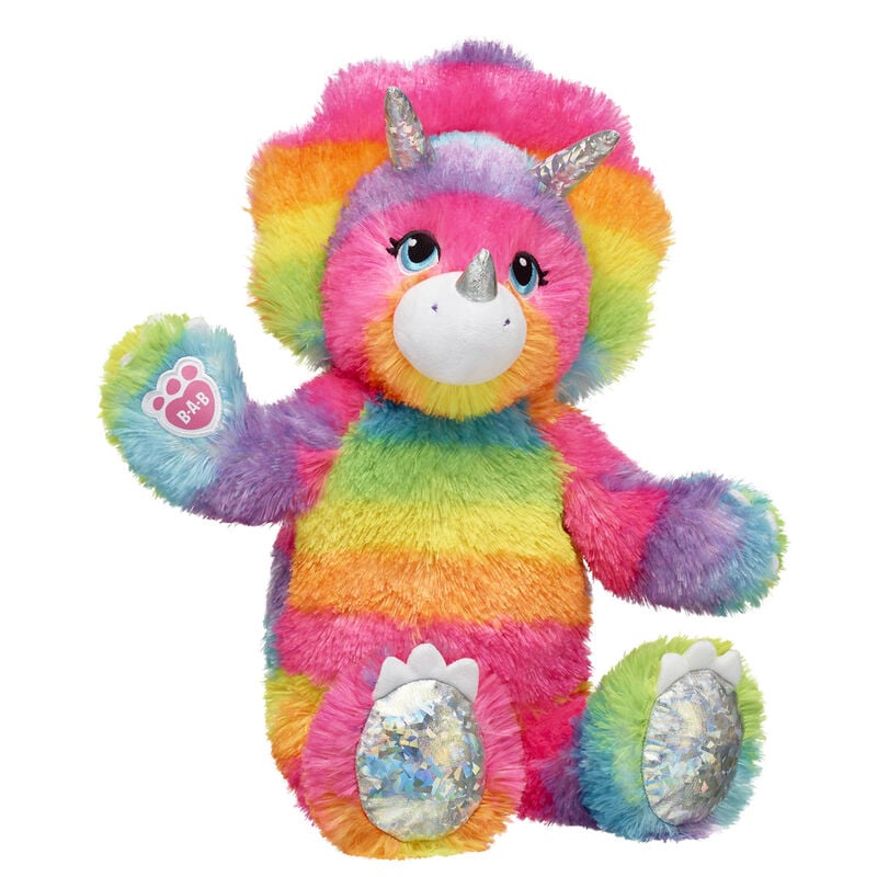 Online Exclusive Rainbow Triceratops Stuffed Animal - Build-A-Bear Workshop&reg;