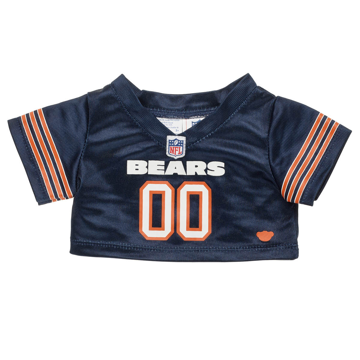 Chicago Bears Football Teddy Bear Fan Hat and Football Gift Set