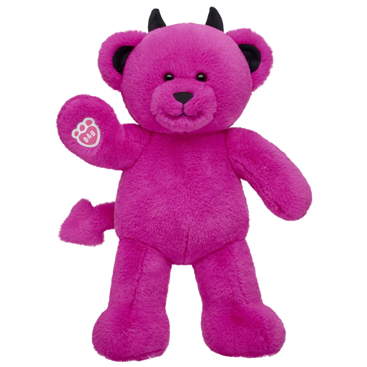 Devilishly Pink Teddy Bear