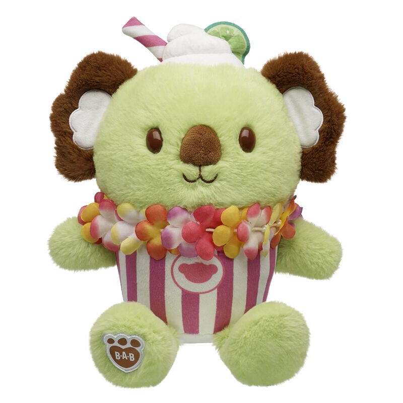 Coconut Lime Koala Slushie Plushie with Lei Necklace plush by Build-A-Bear