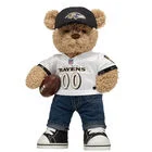 Timeless Teddy Bear with Baltimore Ravens Hat, Jersey, and Football - Build-A-Bear Workshop&reg;