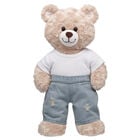 Distressed Light Denim Jeans by Build-A-Bear