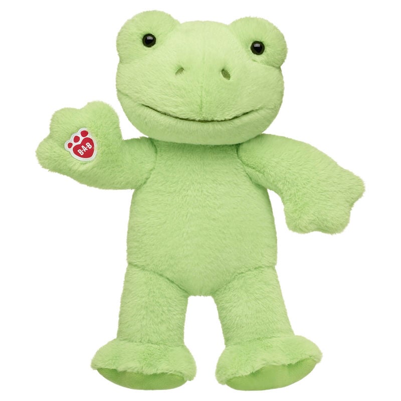 Online Exclusive Personalized Embroidered Spring Green Frog Stuffed Animal - Build-A-Bear Workshop®