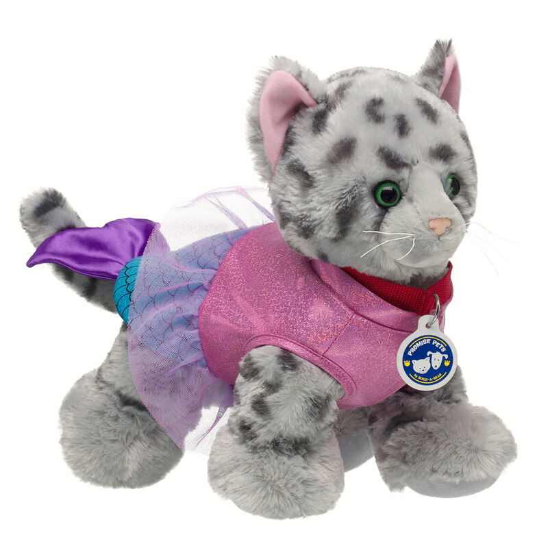 Promise Pets Ocicat Stuffed Animal Mermaid Gift Set plush by Build-A-Bear