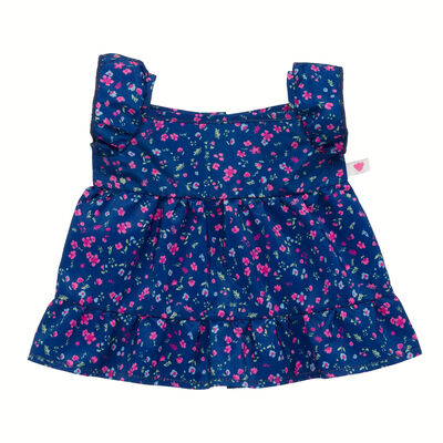 Navy Floral Dress