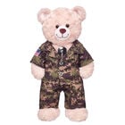 Green Digital Camo Uniform with USA Flag