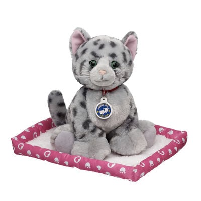Promise Pets&trade; Ocicat Stuffed Animal with Pink Bed