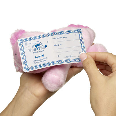 Build-A-Bear Mini Beans&reg; Axolotl Stuffed Animal 
