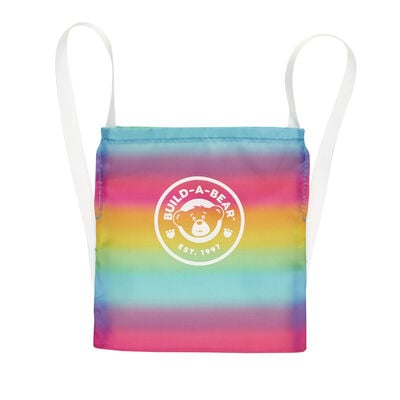 Build-A-Bear Mini Beans&reg; Rainbow Toy Bear Carrier