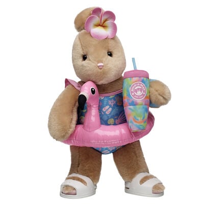 Pawlette&trade; Bunny Plush Flamingo Floatie Gift Set