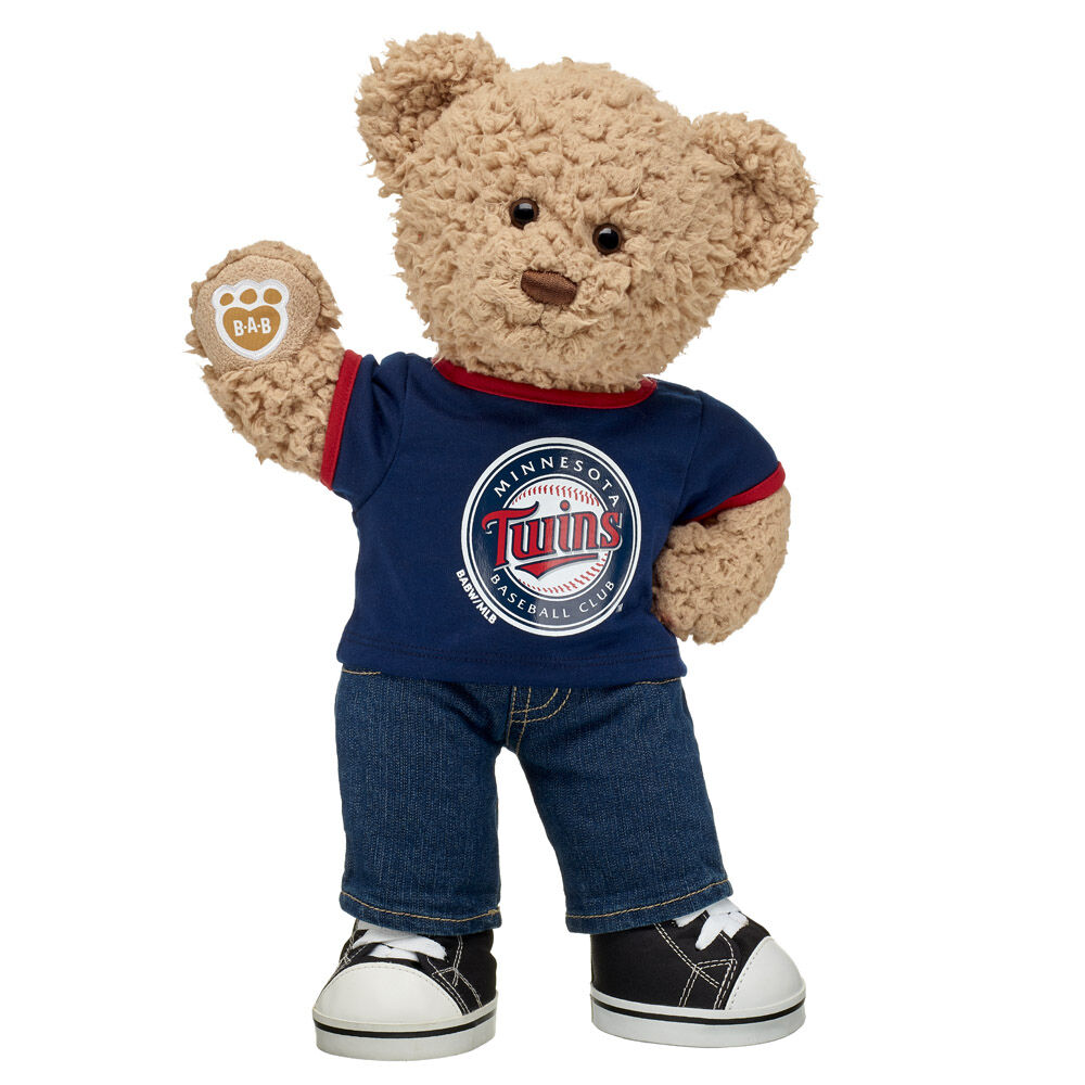 Minnesota Twins Timeless Teddy Bear Baseball Gift Set