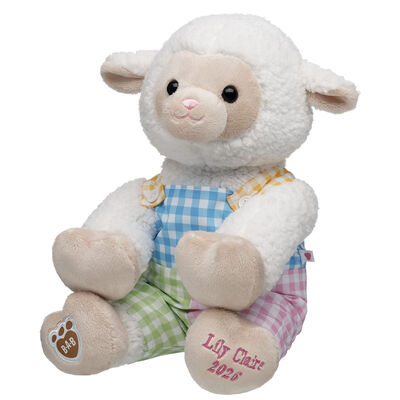 Personalized Embroidered Lamb Stuffed Animal Spring Gift Set