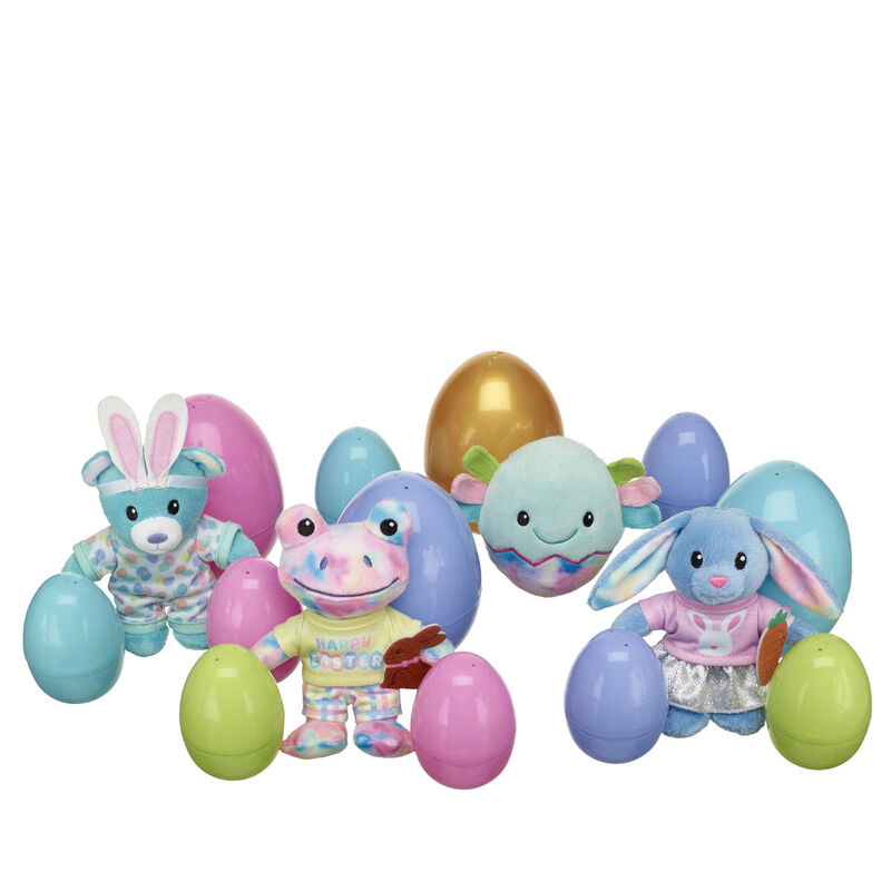 Online Exclusive Egg Hunt - Includes 12 Plastic Eggs, 4 Mini Plush & 8 Mini Clothing & Accessory Items - Build-A-Bear Workshop®