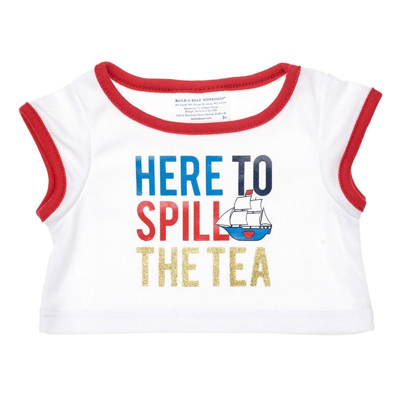 Here to Spill the Tea T-Shirt - Build-A-Bear Workshop®