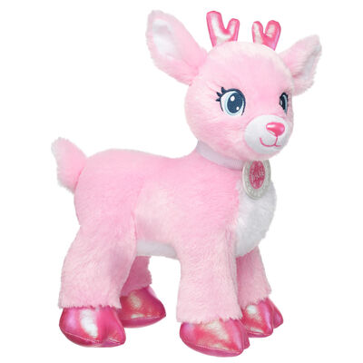 Pink Frost Twinkle Reindeer Plush