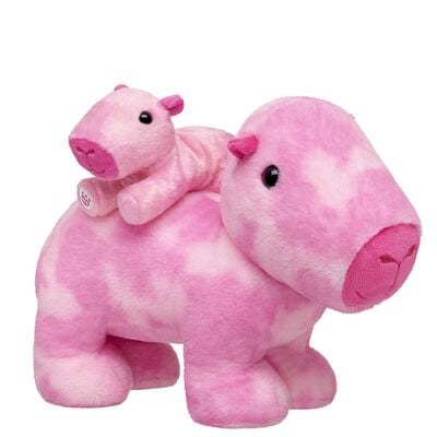Pink Capybara Stuffed Animal with Build-A-Bear Mini Bean&reg;