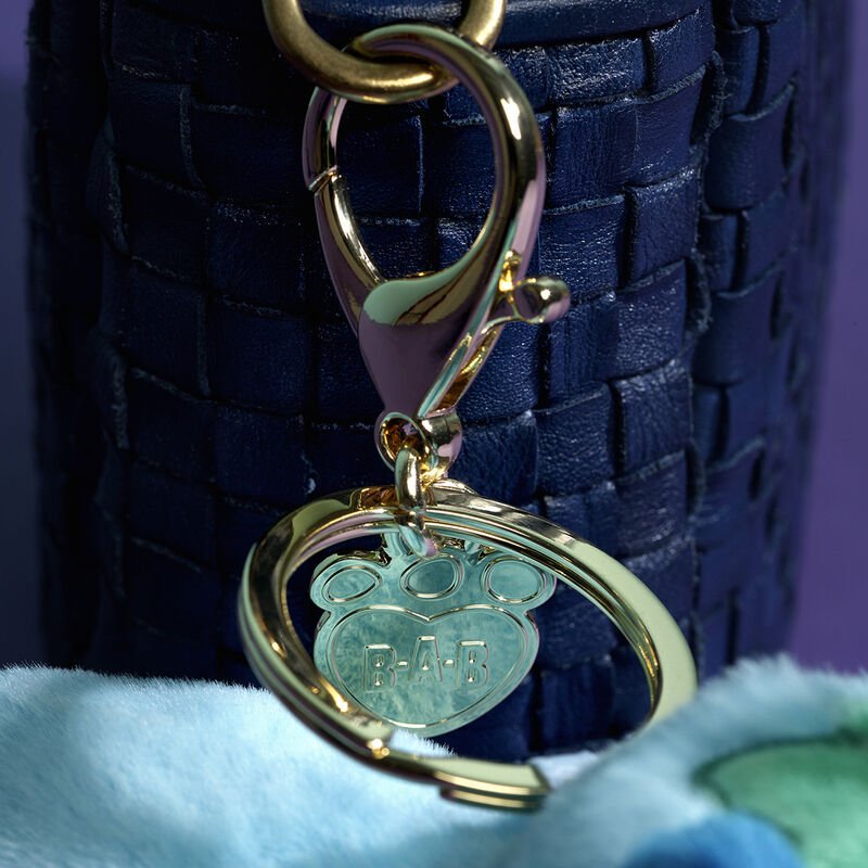 Blueberry Capybara Bag Charm plush by Build-A-Bear