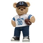 Timeless Teddy Bear with Indianapolis Colts Jersey, Hat, and Football - Build-A-Bear Workshop&reg;