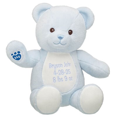 Embroidered Baby Blue Teddy Bear