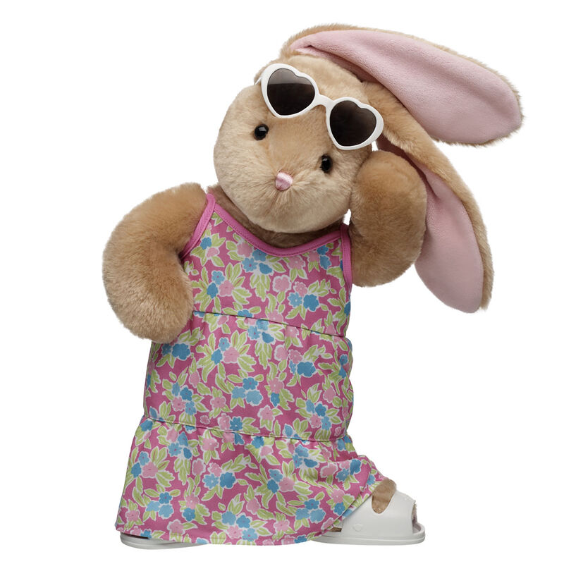 Pawlette Bunny Plush Floral Maxi Dress Gift Set plush by Build-A-Bear