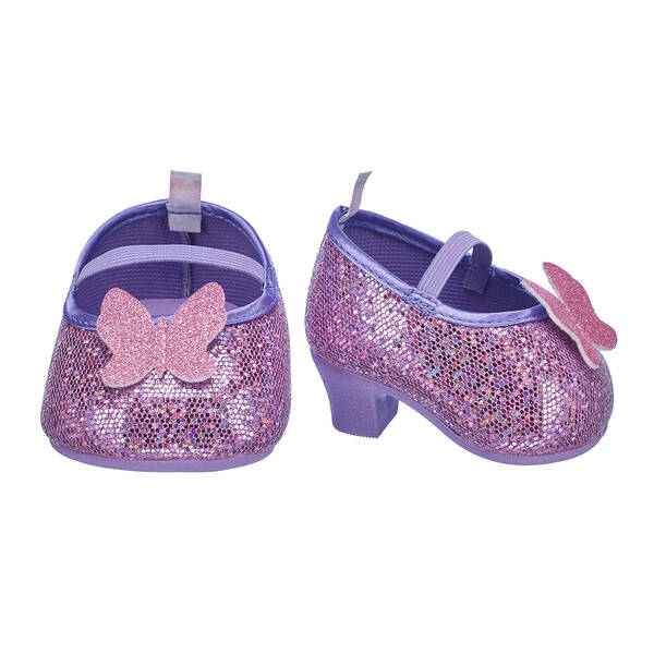Purple Butterfly Heels