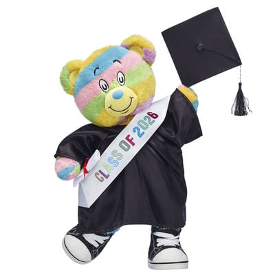 Oh, the Places You'll Go! Teddy Bear Black Graduation Gown Gift Set