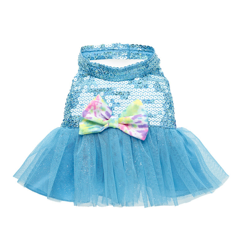 Sequin Tie-Dye Bow Dress